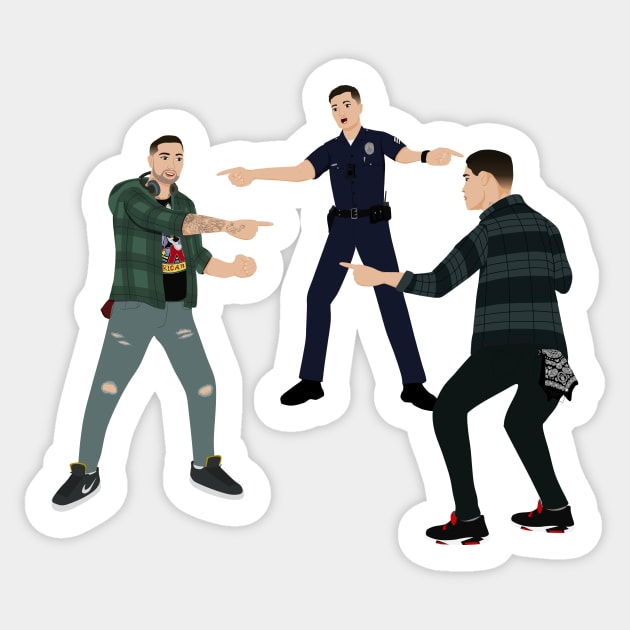 Tim, Dim, & Jake | The Rookie Sticker by gottalovetherookie